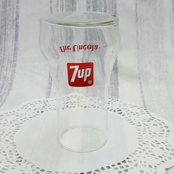 7 Up Dining Vintage 97s 7 Up Soda Uncola Glass Unside Down Cola